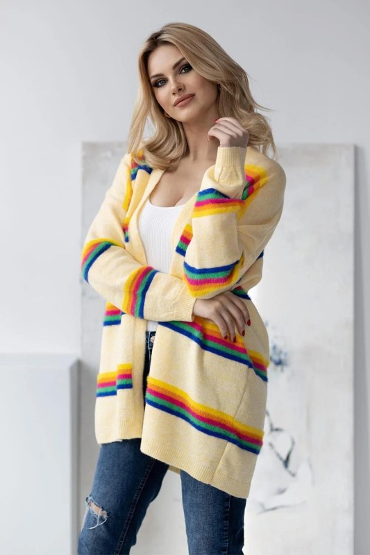 Svetr na zapínání model 178649 PeeKaBoo