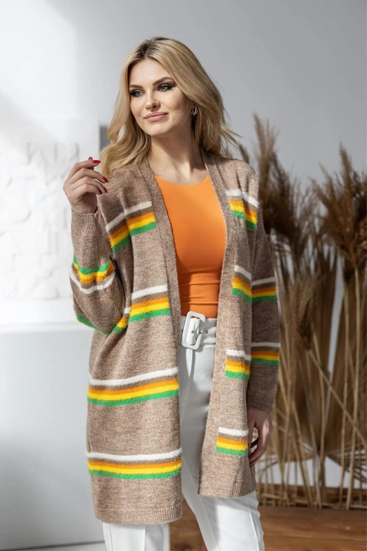 Svetr na zapínání model 178650 PeeKaBoo - Dámské oblečení Ženy svetry