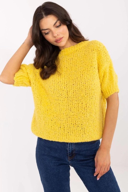 Svetr s&nbsp;krátkým rukávem model 207600 Italy Moda - Dámské oblečení Ženy svetry