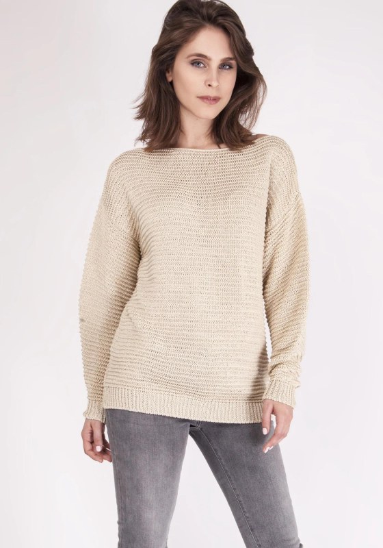 Svetr Beatrix SWE 097 Beige - MKMSwetters - Dámské oblečení Ženy svetry