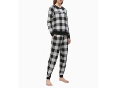Dámské tepláky QS6302E-2ZJ šedočerná - Calvin Klein