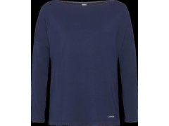 Dámské tričko na spaní QS6264E-2VZ tmavěmodrá - Calvin Klein