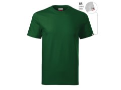 Základní unisex tričko (lahvově zelené (štítek značky))