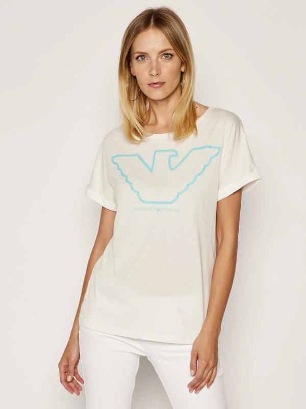 Dámské tričko 164340 0P255 00110 - Emporio Armani - Dámské oblečení Ženy trika