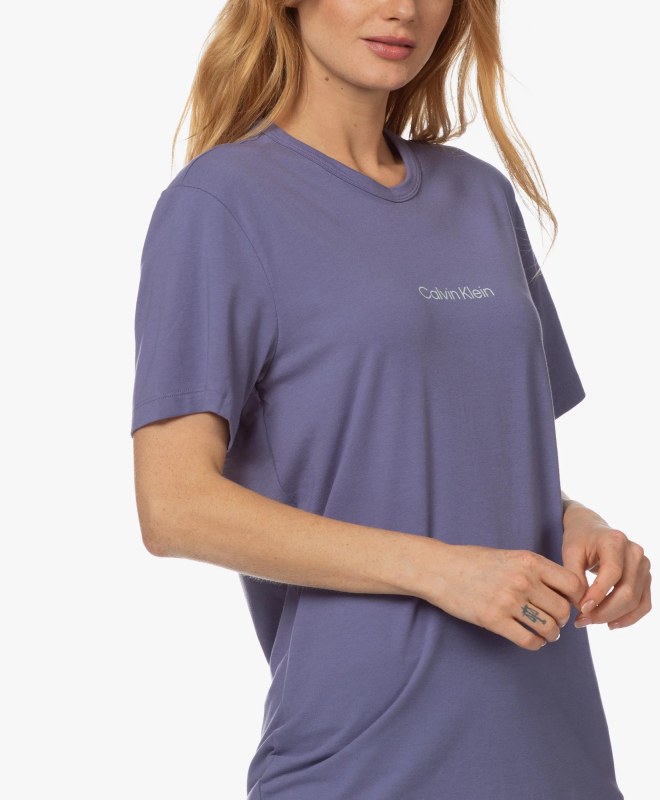Dámské tričko Lounge QS6756E - VDD - Borůvková - Calvin Klein