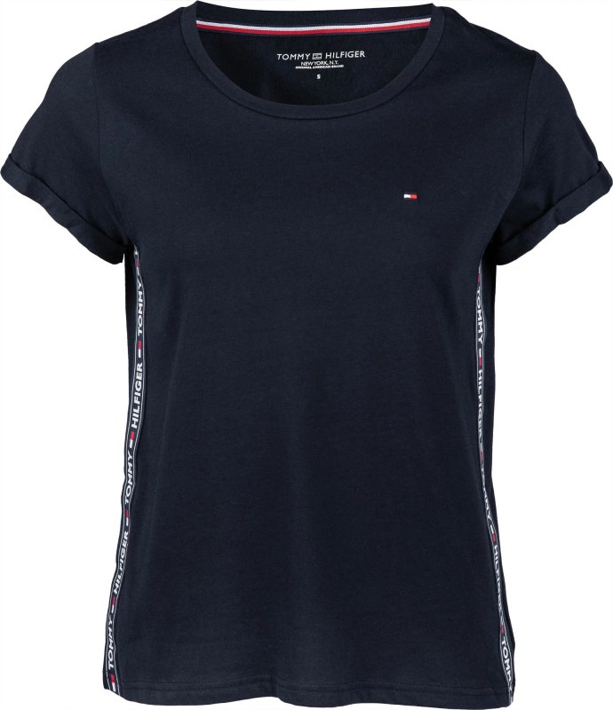 Dámské krátké tričko UW0UW01374 tmavě modré - Tommy Hilfiger