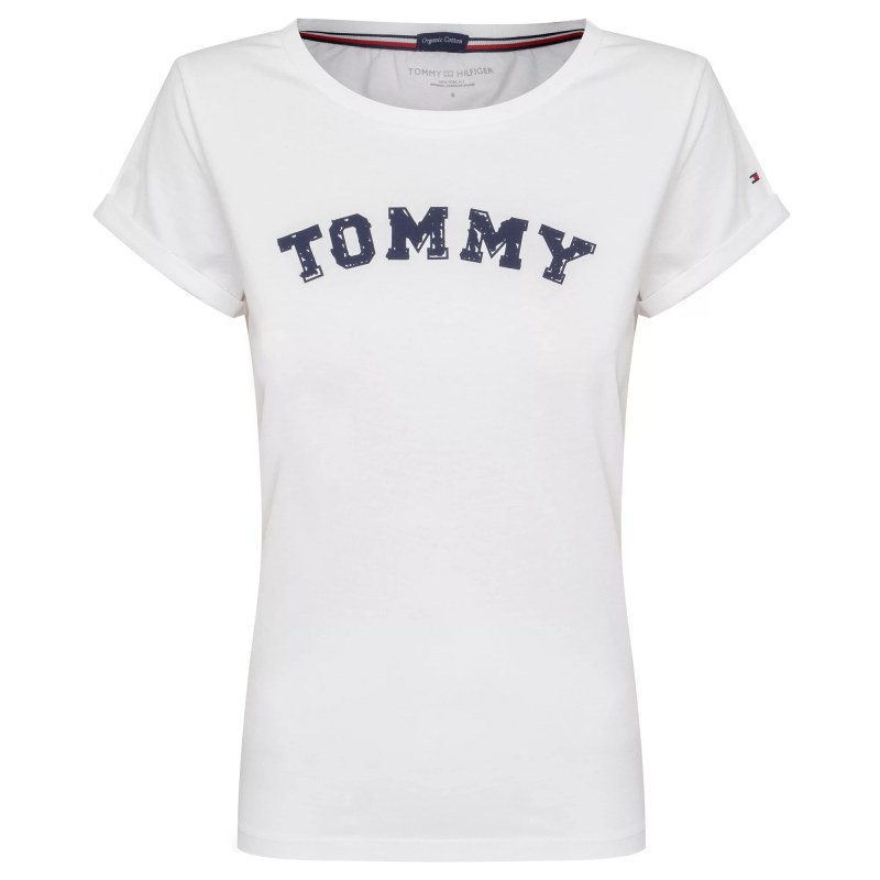 Dámské Tričko s krátkým rukávem UW0UW01315 - Tommy Hilfiger