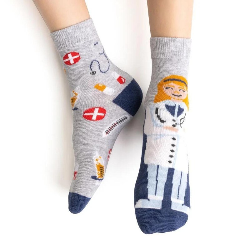 Ponožky Steven art.014 Girl Asymmetrical 26-34 - Dámské oblečení Ženy trika