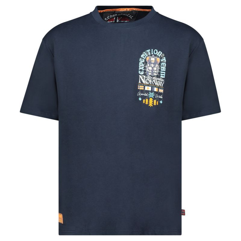 Geografické Norsko Jakado DB 254 M SY10074H/GN-Navy Tričko