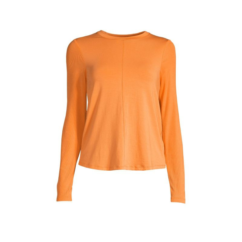 CASALL Delight Tričko s&nbsp;dlouhým rukávem Crew Neck juicy orange - Dámské oblečení Ženy trika