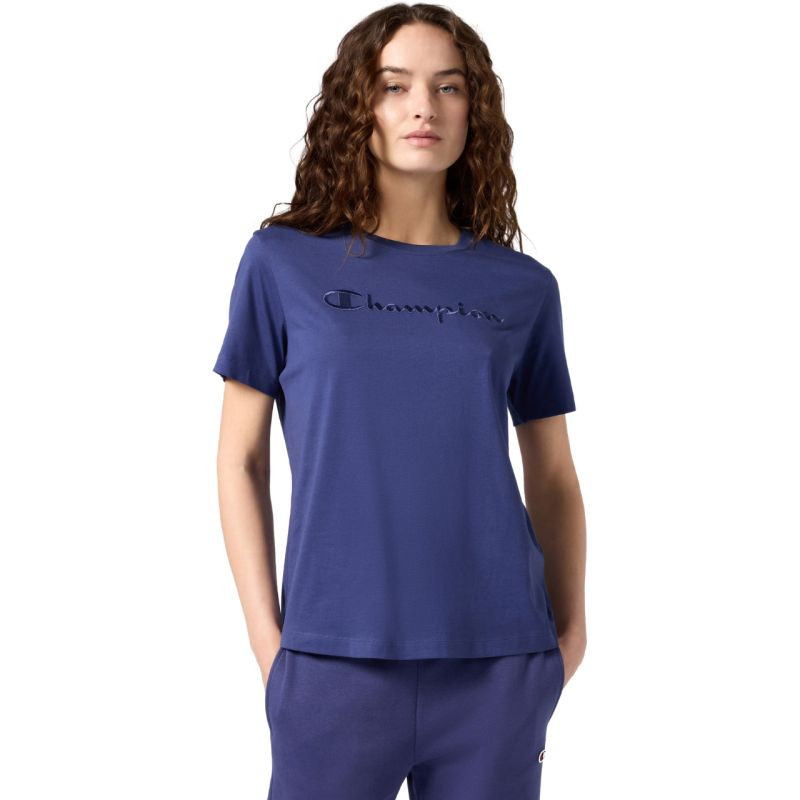 Champion dámské tričko SS Tee blue 118382 BS200 T-shirt
