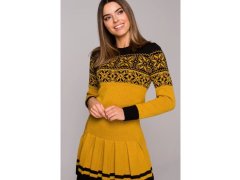 Dámské vánoční svetrové šaty MXS01 - MOE 3