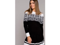 Dámské vánoční svetrové šaty MXS01 - MOE 7
