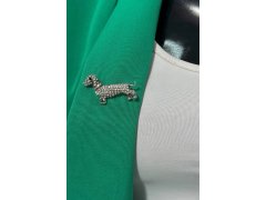Okrasná brož Pes A-2-21-6 Stříbrná barva - Fashion Jewelry 1