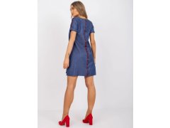 Dámské šaty-LK-SK-506799.52P modré - Lakerta 2