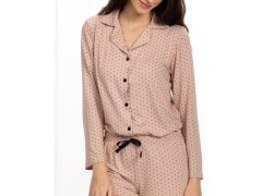 Dámské pyžamo Rose pudrově růžové - Momenti Per Me 2