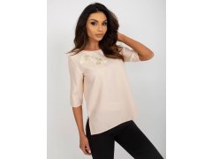 Dámská halenka LK BZ 506609.77 Béžová - FPrice 2