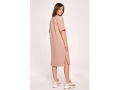 Dámské šaty B194 Mocca - BeWear 4