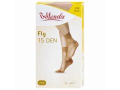 Dámské silonkové ponožky FLY SOCKS 15 DEN Almond - BELLINDA 1