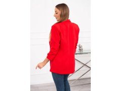 Elegantní dámské sako Lapels červené - Koucla 1
