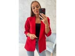Elegantní dámské sako Lapels červené - Koucla 5