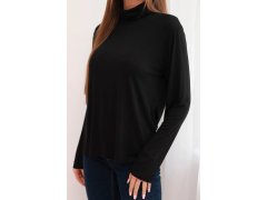 Dámský chlupatý rolák F3631B černý - Koucla 1