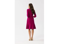 Dámské šaty S346 bordó - Stylove 1