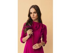 Dámské šaty S346 bordó - Stylove 2