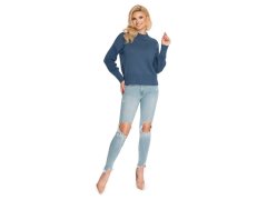 Dámský svetr 70035 Jeans modrá - PeeKaBoo 1
