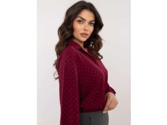 Dámská košile DHJ KS 19760.49P bordó - FPrice 1