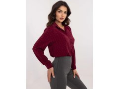 Dámská košile DHJ KS 19760.49P bordó - FPrice 2