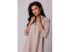 Dámské šaty B257 béžová - BeWear 2