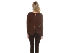 Trendy svetr 8507 se šňůrkami - Koucla 1