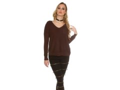 Trendy svetr 8507 se šňůrkami - Koucla 3