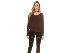 Trendy svetr 8507 se šňůrkami - Koucla 7