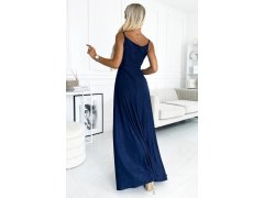 Dámské elegantní šaty 299-10 tmavě modré - Numoco 5