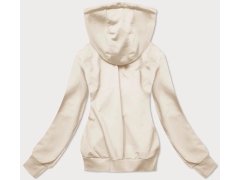 Dámská rozepínací mikina v&nbsp;barvě ecru 68W08- J.Style 1