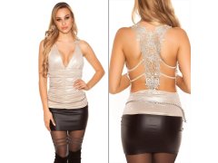 Sexy Partytop s výšivkou - KouCla 7