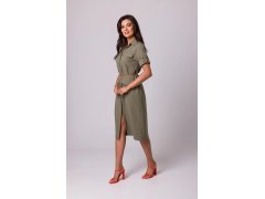 Dámské šaty B258 olivové - BeWear 2