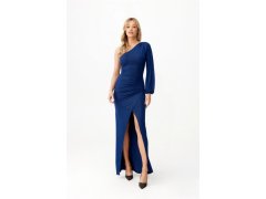 Dlouhé šaty DUK0426 modré - Roco Fashion 1