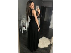 Dlouhé šaty hk1542 černé - YourNewStyle 1