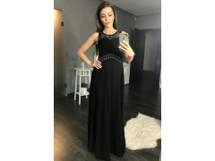 Dlouhé šaty hk1542 černé - YourNewStyle 2