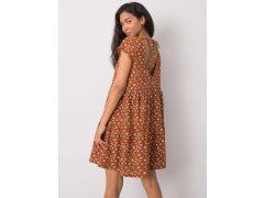 Dámské šaty D50051Z30268 001 Hnědá s&nbsp;květy - FPrice 3