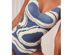 Dámské jednodílné plavky Summer Allure OP 01 modré/ecru - Triumph 5