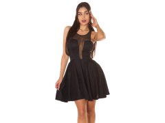 Dámské sexy minišaty s&nbsp;průhledným dekoltem 50226 Černá - KouCla 5