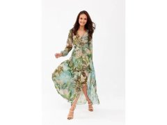 Denní šaty SUK0419 modro-zelené - Roco Fashion 1