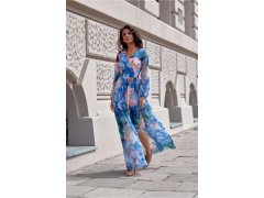 Denní šaty SUK0419 modro-zelené - Roco Fashion 2