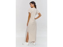 Denní šaty M878 béžové - Makadamia 1