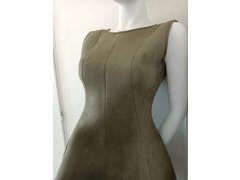 Dámské šaty M456 olivové - Figl 1