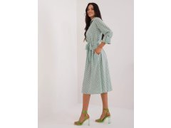 Dámské šaty LK SK 509673.13 bílo-zelené - FPrice 2